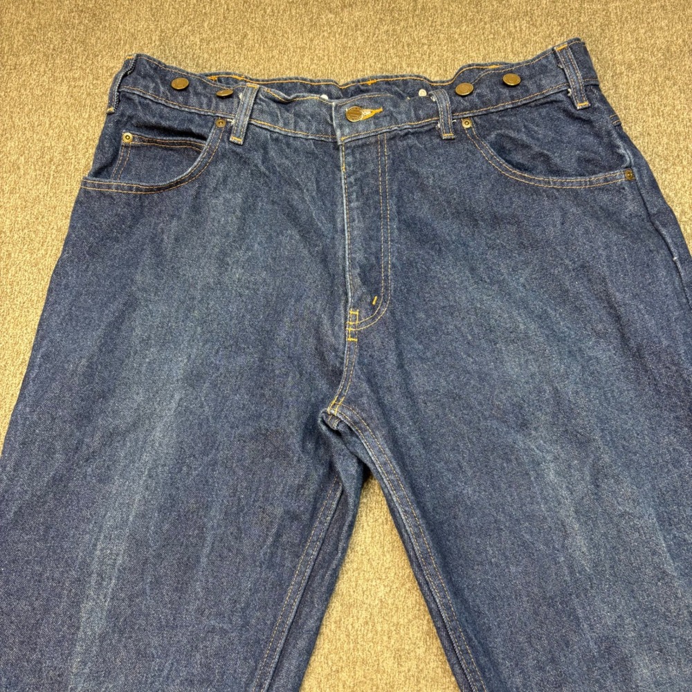 Prison Blues PRSN BLU Mens Carpenter Jeans Dark Wash Made in USA Blue 40x 44